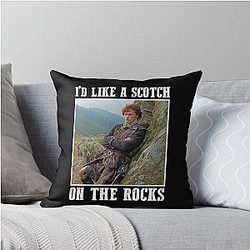 I'd Like a Scotch on Rock Outlander Throw Pillow