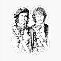 Frasers - Outlander - Brian and Jamie Sticker