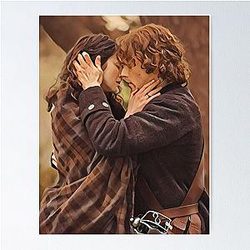 Outlander Jamie Claire Poster