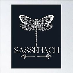 Outlander Sassenach Dragonfly Poster