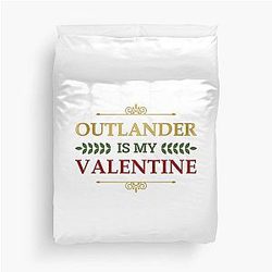 Outlander is My Valentine Gold Edition Premium Duvet Cover
