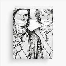 Frasers Outlander Brian and Jamie Duvet Cover