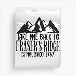 Take Me Back to Fraser's Outlander Art Film for Fans Duvet Cover