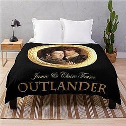 Jamie and Claire Fraser Outlander Throw Blanket
