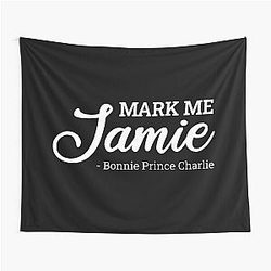 Outlander Series Mark Me Jamie White Tapestry