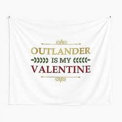 Outlander is my Valentine (Gold Edition) Premium Tapestry