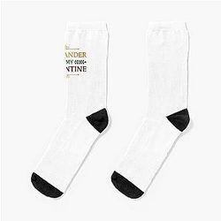 Outlander Is My Valentine Gold Edition Premium Socks