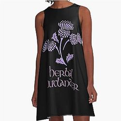 Herbal Outlander A Line Dress