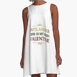 Outlander My Valentine Gold Edition Premium A-Line Dress