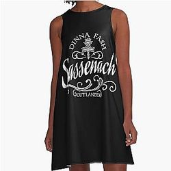 Painting beautiful logo art for fans A-Line Dress