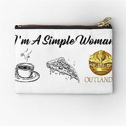 I'm a Simple Woman Drink Coffee and Watch Outlander Zipper Pouch
