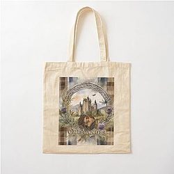 Outlander Jamie and Claire Celtic Circle Cotton Tote Bag