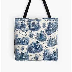 Outlander Toile de Jouy All Over Print Tote Bag