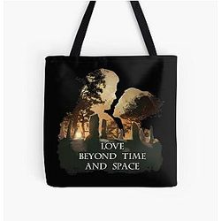 Love Beyond Time and Space Jamie Claire - Outlander All Over Print Tote Bag