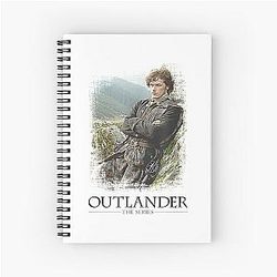 Outlander Jamie Series Logo Spiral Notebook