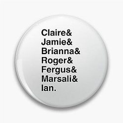 Outlander Characters Pin