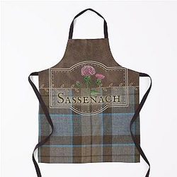 Outlander Sassenach Leather and Tartan Apron