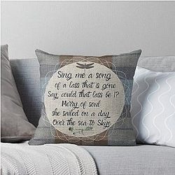 Outlander Fraser Tartan Kilt Elements Throw Pillow
