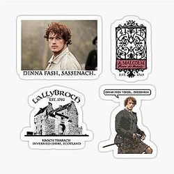 All About Jamie Fraser Outlander Pack 1 Stickers