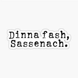 Outlander Sassenach Sticker