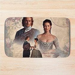 Jamie and Claire Outlander Wedding Bath Mat