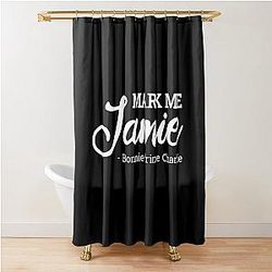Outlander Series - Mark Me Jamie Shower White Curtain