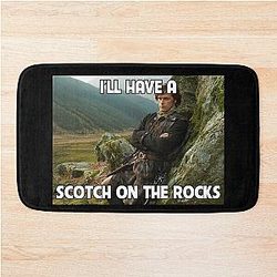 I will have a scotch outlander art film fans bath mat