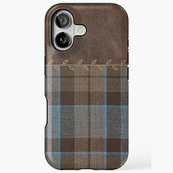 Outlander Leather and Tartan Plaid iPhone Tough Case
