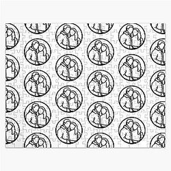 Claire and Jamie Fraser Outlander Minimalist Jigsaw Puzzle