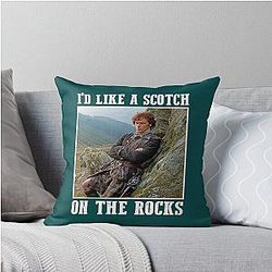 I'd like a Scotch on the Rock Outlander Throw Pillow