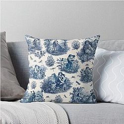 Outlander Toile de Jouy Throw Pillow