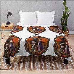 Over the Garden Wall: Beast Looms Over Throw Blanket