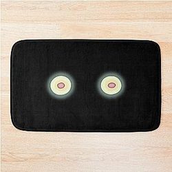 Über die Gartenwand Tier Augen der Biest Bad Mat