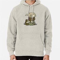 Greg und der Frosch über Gartenwand Pullover Hoodie