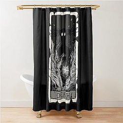 Über Garten Wand Tarot-Karte Das Biest Wiccan Dusche Vorhang