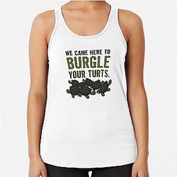 Burgle Your Turtle Racerback Tank Top Over the Garden Wall