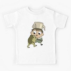 Greg tanzt mit seinem Frosch Kids T-Shirt Over the Garden Wall