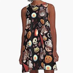 Over the Garden Wall Muster Kleid
