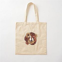 Over Garden Wall Floral Cotton Tote Bag