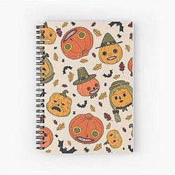 Over the Garden Wall Halloween Muster Notizbuch