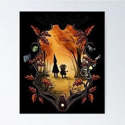 Über die Gartenwand Tier Poster