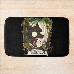 You have beautiful eyes over the garden wall bath mat