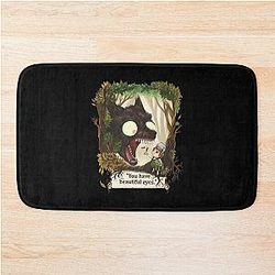 You have beautiful eyes over the garden wall bath mat