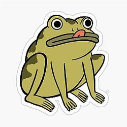 Frog Over the Garden Wall Sticker
