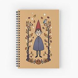 Wirt and Beatrice Over The Garden Wall Autumn Spiral Notebook