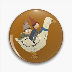 Gooseback Ride over the Garden Wall Pin