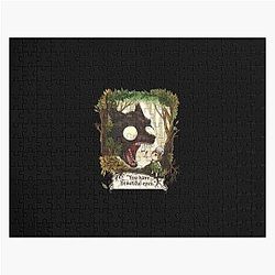 You have beautiful eyes over the garden wall with Jigsaw Puzzle