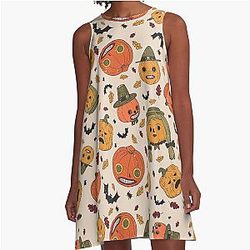 Over the Garden Wall Halloween A-Line Dress