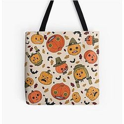 Over the Garden Wall Halloween Pattern Print Tote Bag
