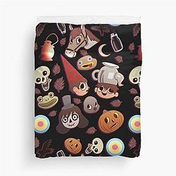 Over the Garden Wall Pattern Duvet Cover